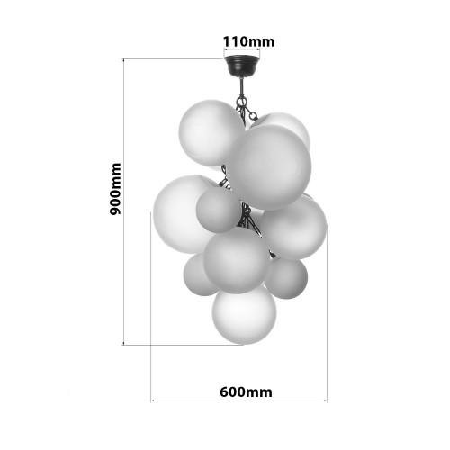 Большая люстра «Бабл ''15''» 70507 (2021)